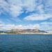 view of toulon with sea and mountain